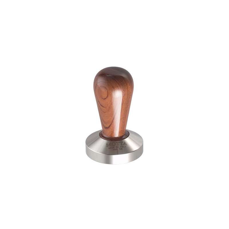 MOTTA Tamper flach „Holz“ braun 58 mm