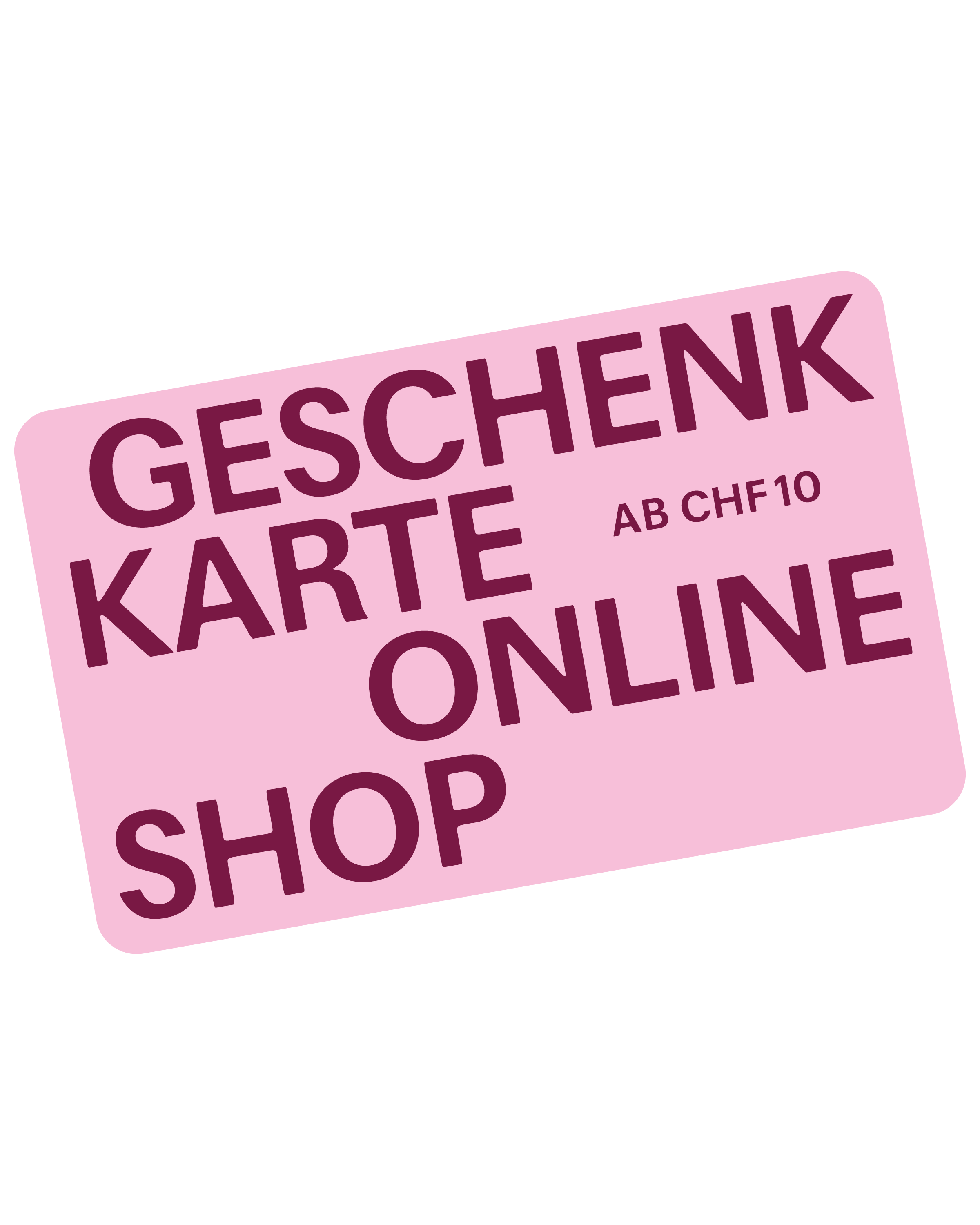 Geschenkkarte Onlineshop